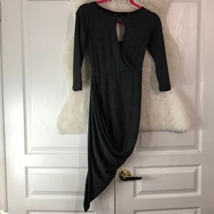 Pretty Dark grey dress open on the side